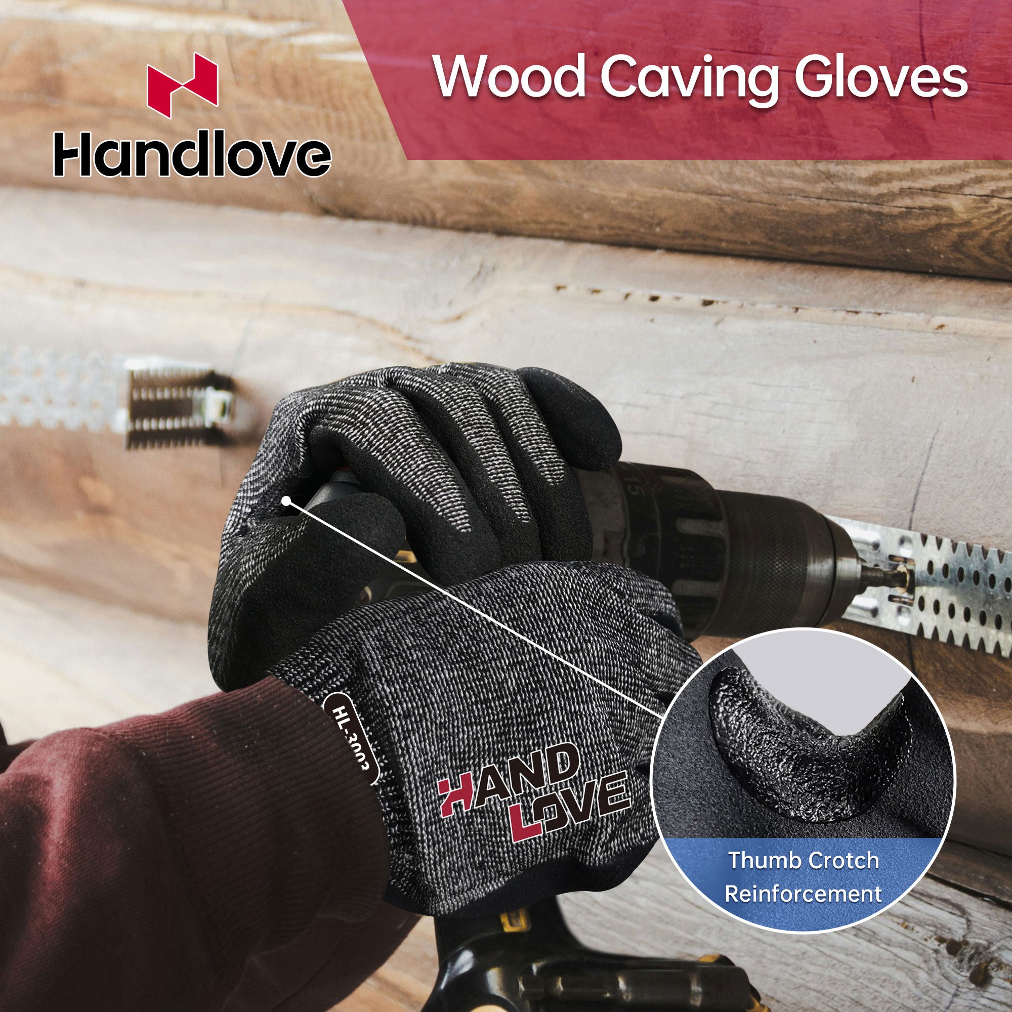 HANDLOVE ANSI A9 Level Cut Resistant Work Gloves