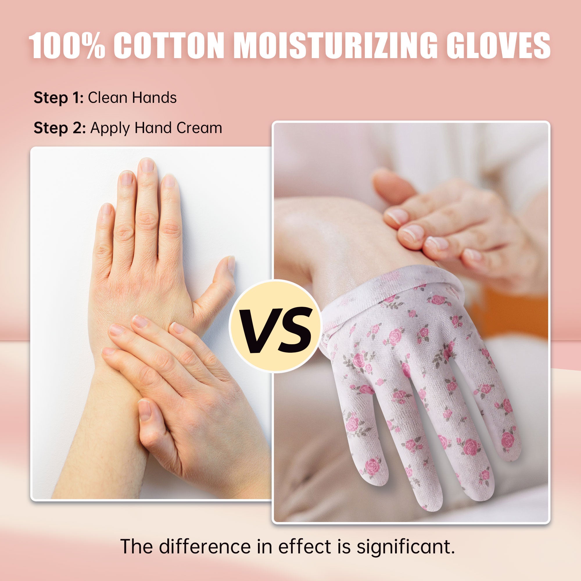 HANDLOVE 100% Cotton Moisturizing Gloves